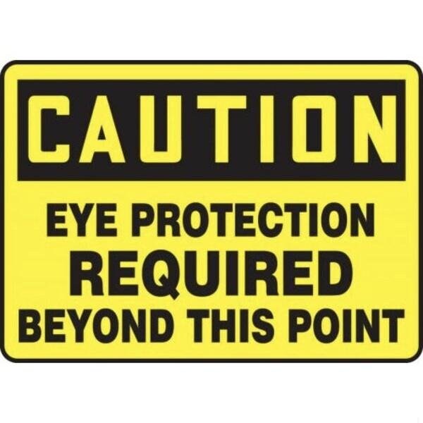 Accuform OSHA CAUTION SAFETY SIGN EYE MPPE742VA MPPE742VA - main